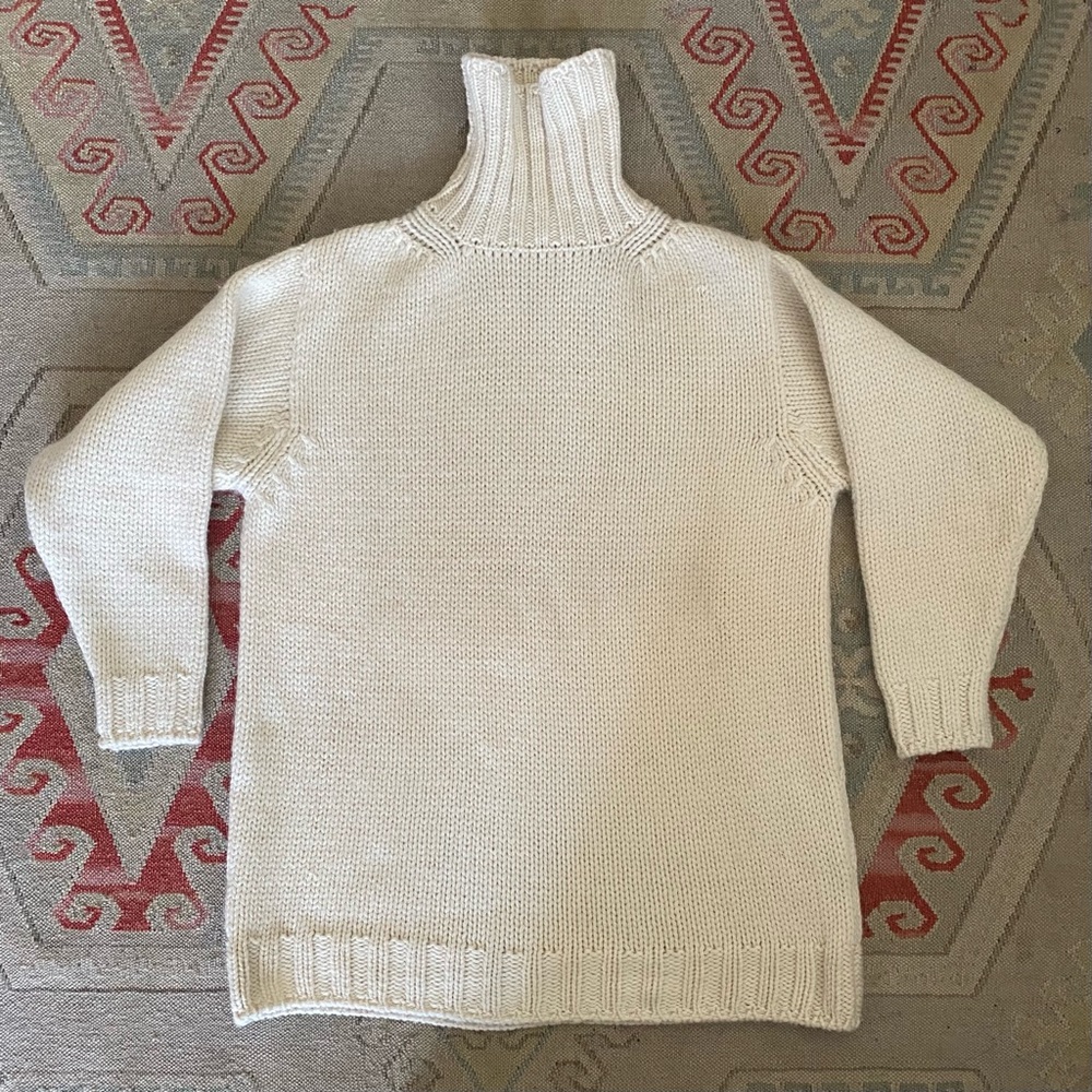 100% wool Irish turtleneck sweater